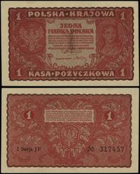1 marka polska 23.08.1919, seria I-JP, numeracja