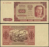 100 złotych 1.07.1948, seria AL, numeracja 14798