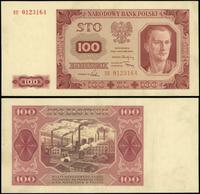 100 złotych 1.07.1948, seria EE, numeracja 01231