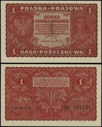 1 marka polska 23.08.1919, seria I-FS, numeracja
