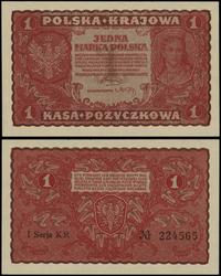 1 marka polska 23.08.1919, seria I-KR, numeracja