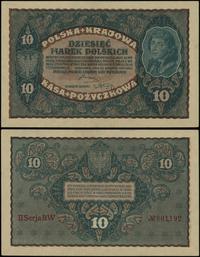 10 marek polskich 23.08.1919, seria II-BW, numer