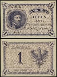 1 złoty 28.02.1919, seria 63 B, numeracja 013733