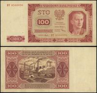 100 złotych 1.07.1948, seria BT, numeracja 05600