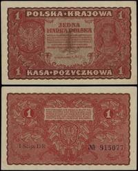 1 marka polska 23.08.1919, seria I-DR, numeracja