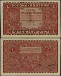 1 marka polska 23.08.1919, seria I-GU, numeracja
