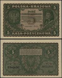 5 marek polskich 23.08.1919, seria II-DC, numera