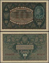 10 marek polskich 23.08.1919, seria II-CH, numer