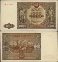 1.000 złotych 15.01.1946, seria D, numeracja 409