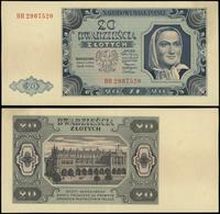 20 złotych 1.07.1948, seria BR, numeracja 290752