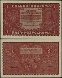 1 marka polska 23.08.1919, seria I-AN, numeracja