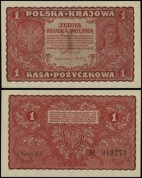 1 marka polska 23.08.1919, seria I-EE, numeracja