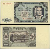 20 złotych 1.07.1948, seria HI, numeracja 729826