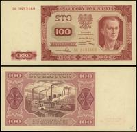 100 złotych 1.07.1948, seria DB, numeracja 94934