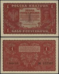 1 marka polska 23.08.1919, seria I-GB, numeracja