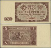 5 złotych 1.07.1948, seria AL, numeracja 7148853