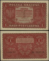 1 marka polska 23.08.1919, seria I-EP, numeracja