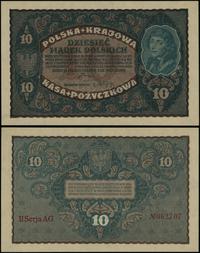 10 marek polskich 23.08.1919, seria II-AG, numer