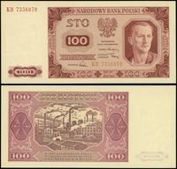 100 złotych 1.07.1948, seria KB, numeracja 73568