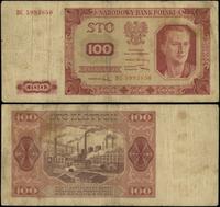 100 złotych 1.07.1948, seria BC, numeracja 59938