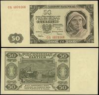 50 złotych 1.07.1948, seria CG, numeracja 407056