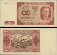 100 złotych 1.07.1948, seria BS, numeracja 91314