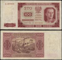 100 złotych 1.07.1948, seria C, numeracja 077838