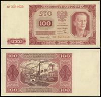 100 złotych 1.07.1948, seria ED, numeracja 25496