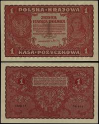 1 marka polska 23.08.1919, seria I-CF, numeracja
