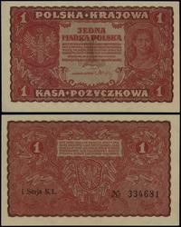 1 marka polska 23.08.1919, seria I-KL, numeracja