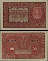 20 marek polskich 23.08.1919, seria II-FB, numer