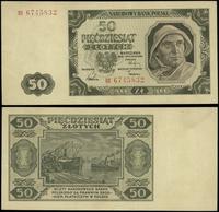 50 złotych 1.07.1948, seria BI, numeracja 674583