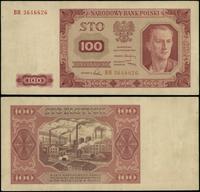 100 złotych 1.07.1948, seria BH, numeracja 36466