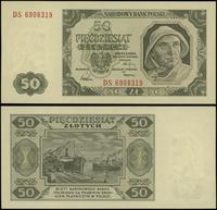 50 złotych 1.07.1948, seria DS, numeracja 690831