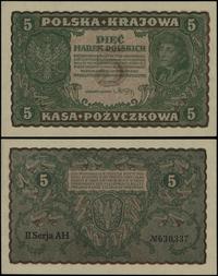 5 marek polskich 23.08.1919, seria II-AH, numera