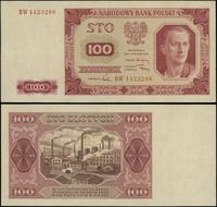 100 złotych 1.07.1948, seria BW, numeracja 14232