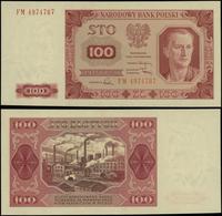 100 złotych 1.07.1948, seria FM, numeracja 49747