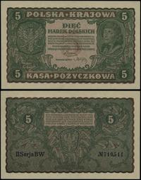 5 marek polskich 23.08.1919, seria II-BW, numera