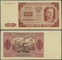 100 złotych 1.07.1948, seria DW, numeracja 61526