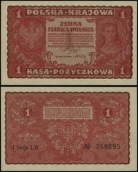 1 marka polska 23.08.1919, seria I-LE, numeracja