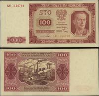 100 złotych 1.07.1948, seria GW, numeracja 14667