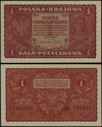 1 marka polska 23.08.1919, seria I-DU, numeracja