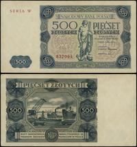 500 złotych 15.07.1947, seria W, numeracja 83709