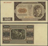 500 złotych 1.07.1948, seria BR, numeracja 40850