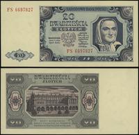 20 złotych 1.07.1948, seria FS, numeracja 669782