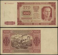 100 złotych 1.07.1948, seria BP, numeracja 79922
