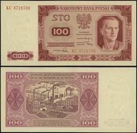 100 złotych 1.07.1948, seria KC, numeracja 87107