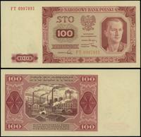 100 złotych 1.07.1948, seria FT, numeracja 09078
