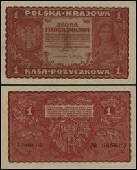 1 marka polska 23.08.1919, seria I-GF, numeracja
