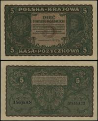 5 marek polskich 23.08.1919, seria II-AN, numera